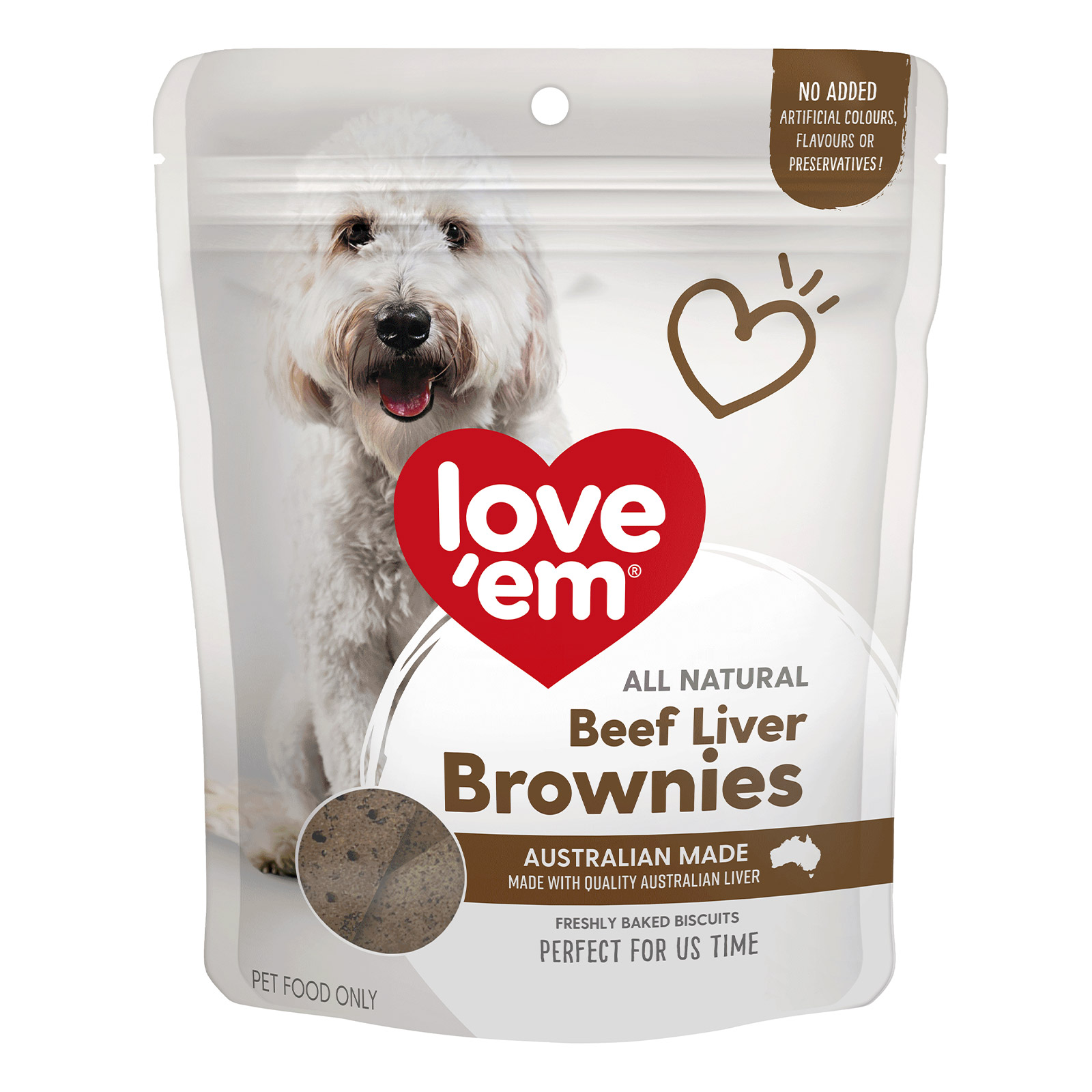 Buy Love Em Beef Liver Brownies Treats For Dogs Free Shipping
