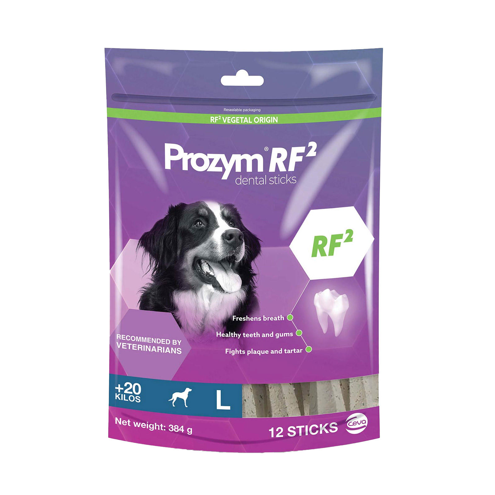 Prozym Rf2 Dental Sticks For Large Dogs Over 20 Kg (12 Pieces) 2 Super