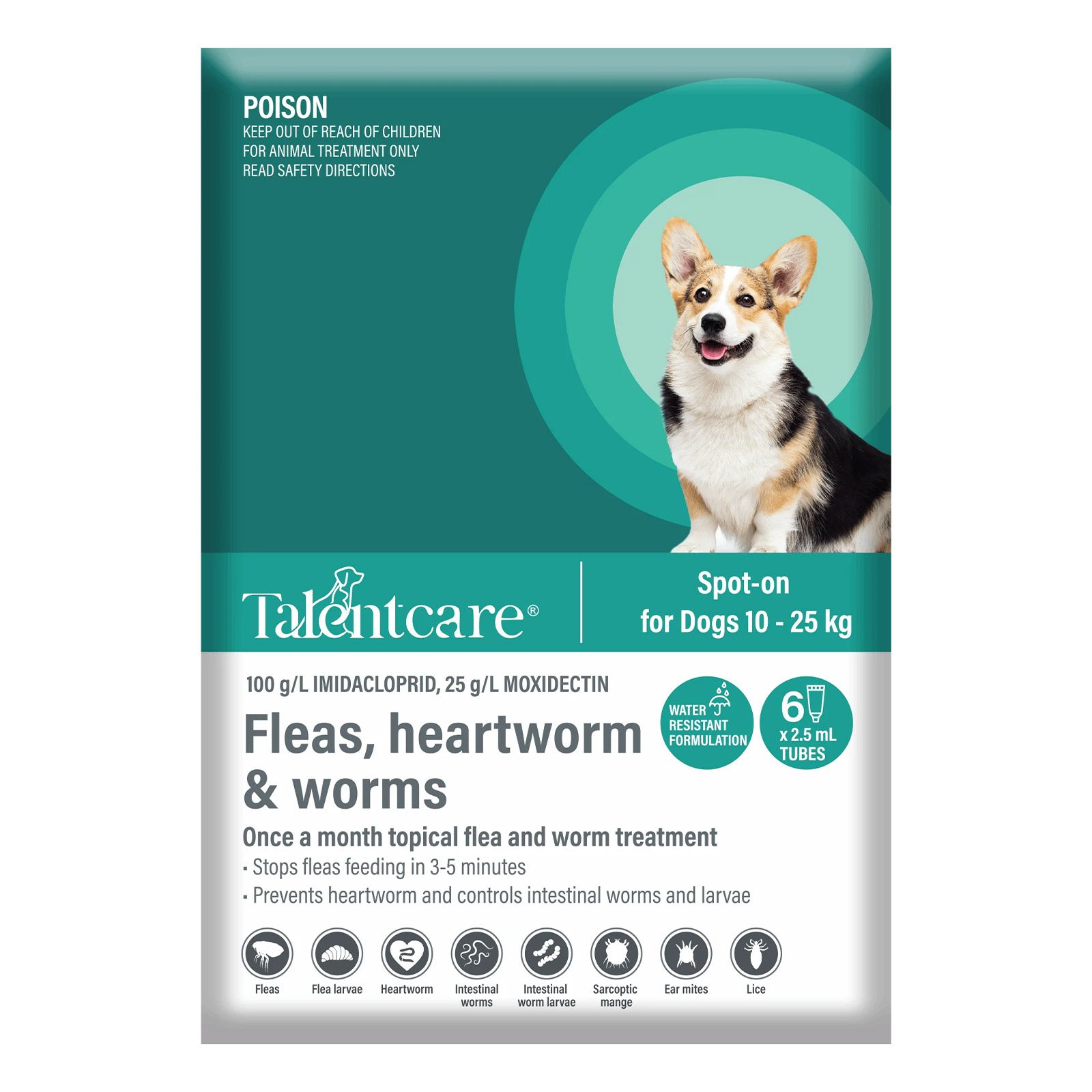 talentcare-spot-on-dog-flea-worm-treatment-for-dogs-10-25kg-6-pack