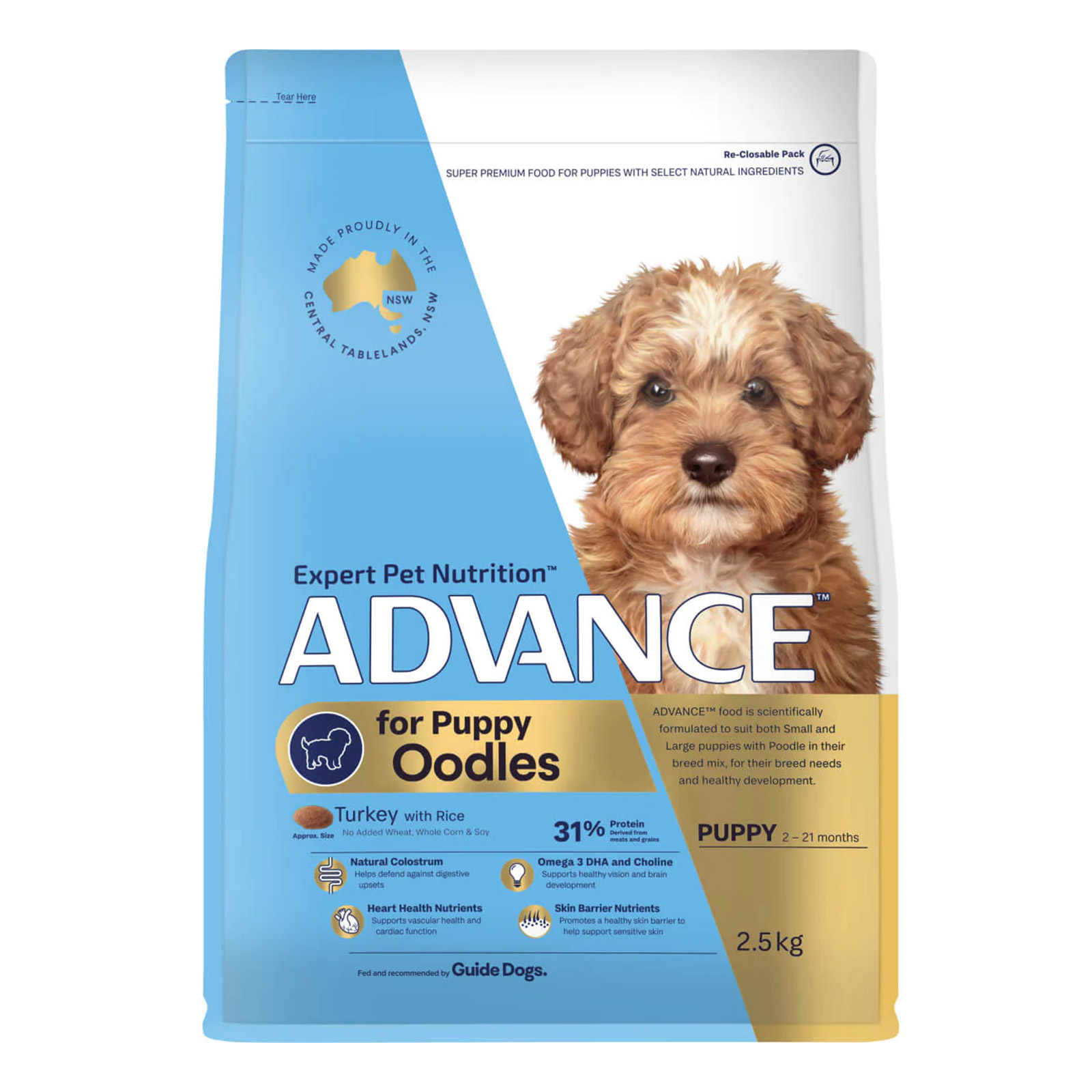 Buy Advance Oodles Puppy Dry Food (Turkey & Rice) - Free Shipping