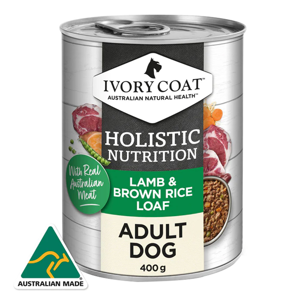 Ivory Coat Holistic Nutrition Lamb & Brown Rice Loaf Adult Wet Dog Food