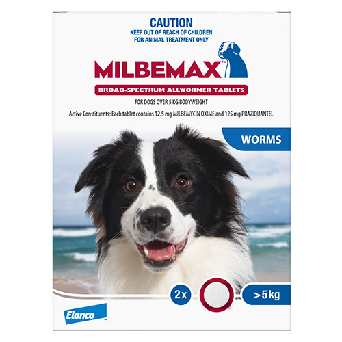 Buy Milbemax Allwormer Tablets For Large Dogs 5 To 25 Kg