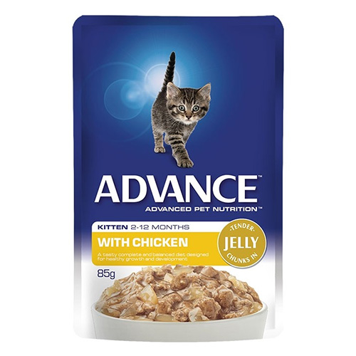 Advance Kitten Chicken in Jelly Wet Cat Food Pouch